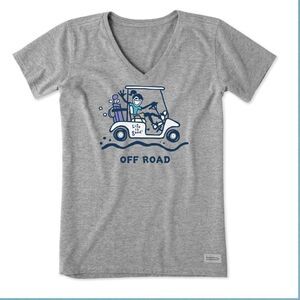 Life is Good WOMENS CRUSHER VEE JACKIE OFF ROAD